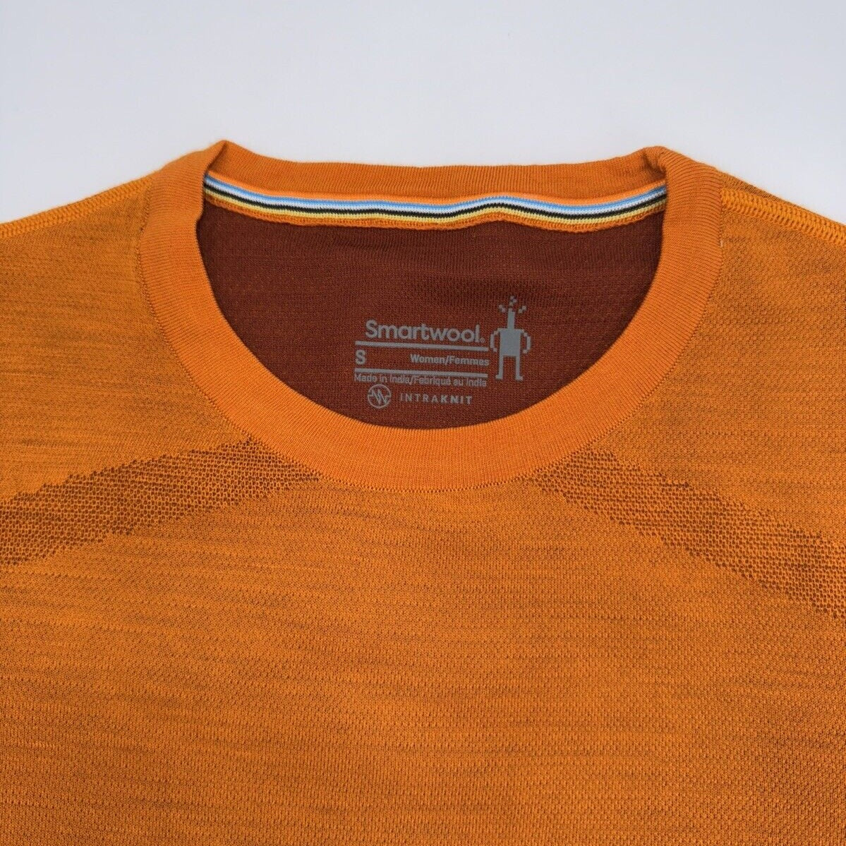 $130 Smartwool Women’s Intraknit Merino Base Layer Crew-Marmalade-Small-New Tag