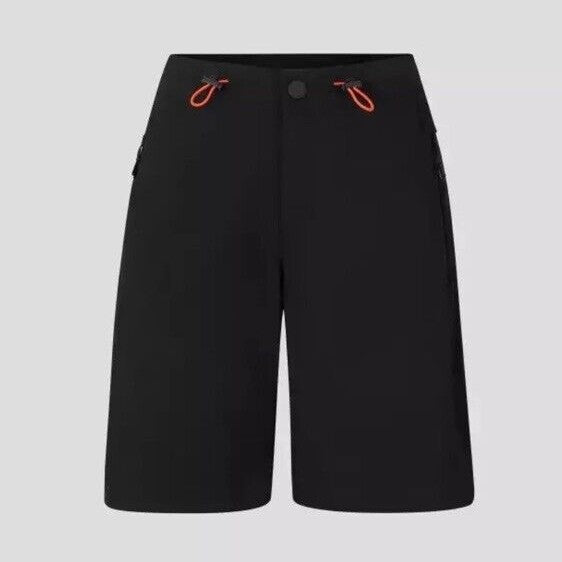 $200 Bogner Fire + Ice Black/orange Trim Roberta Hiking Shorts-Size: 4 XS-New