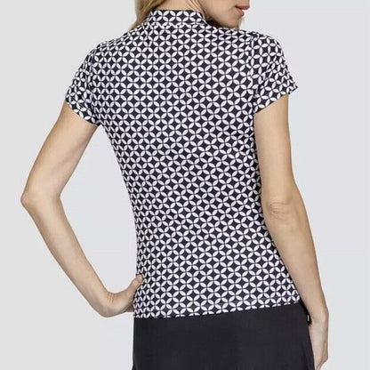 Tail Women's Short Sleeve Mock Neck 1/4 Zip Golf Polo -Perfect Round- XSmall NWT