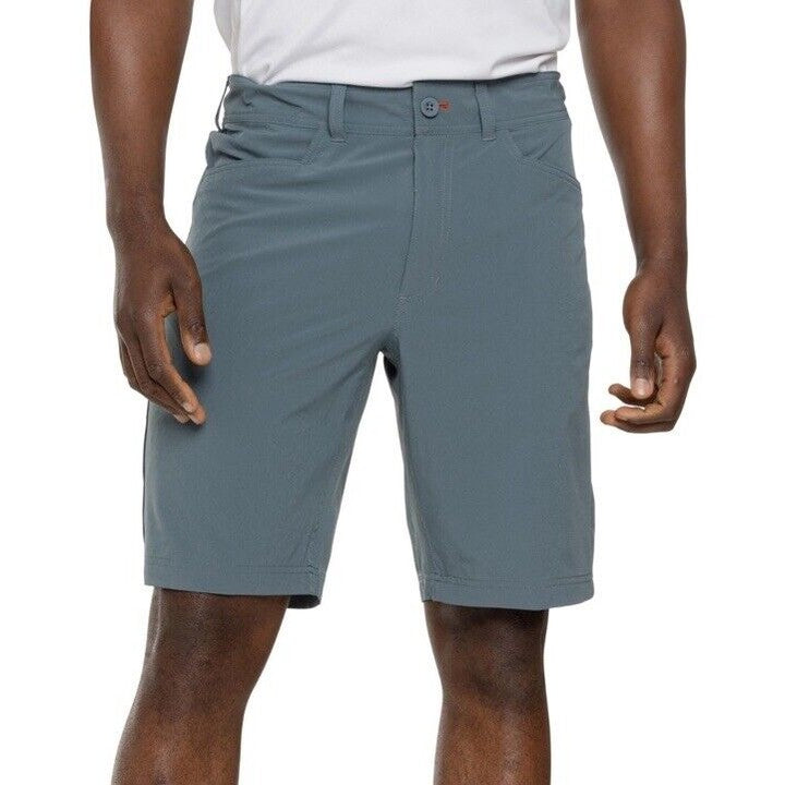 $90 Eddie Bauer Mr Guide Throwline 10" Shorts Lightweight-Graphite-Size: 32W-New