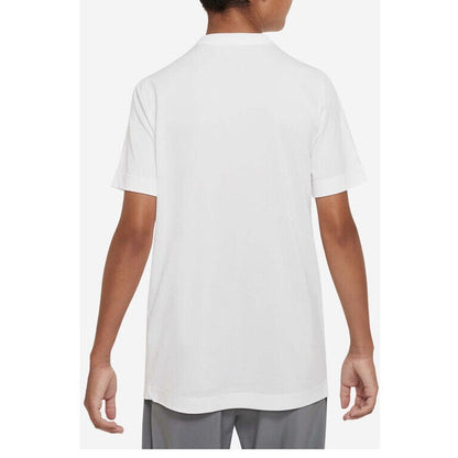 Nike  Big Boys Short Sleeve Shirt DZ3581-100- White- Boys Large- NWT