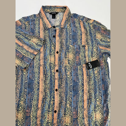 $66 BILLABONG Men's Patrick Short Sleeve Button Shirt- Multi - Large-New