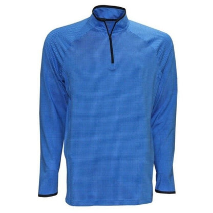 $75 Under Armour Men’s T2 Half Moons Print 1/4 Zip Golf Top - Blue- Medium -New