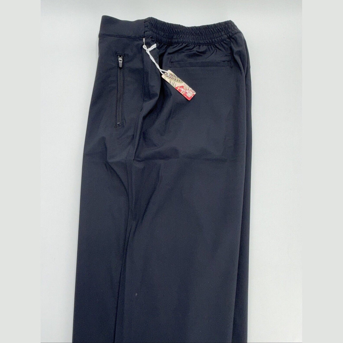 $98 Tommy Bahama Active Lightweight Stretch Pull On Pants-Black-Medium-New Tag