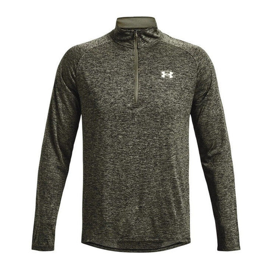 Under Armour Men's Tech 2.0 1/2 Zip-up Long Sleeve - Marine Od Green- Small-New