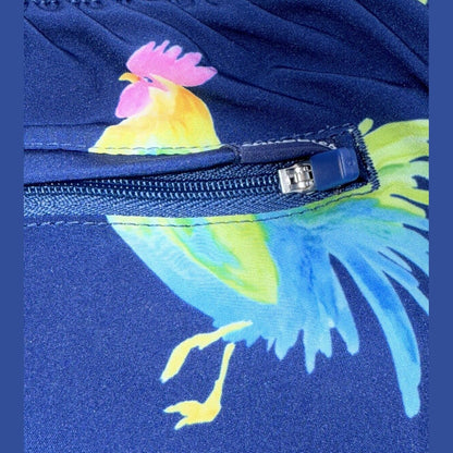 $70 Chubbies The Fowl Plays 5.5" Inseam Swim Trunks- Blue -Medium-New Tag
