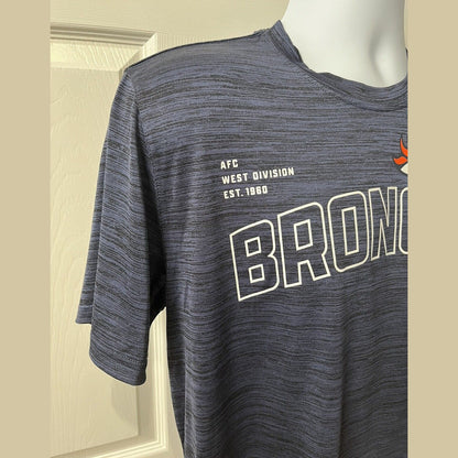 Nike Men’s Denver Broncos Micro T Shirt NFL - Blue/Orange-Medium-New Tag $40
