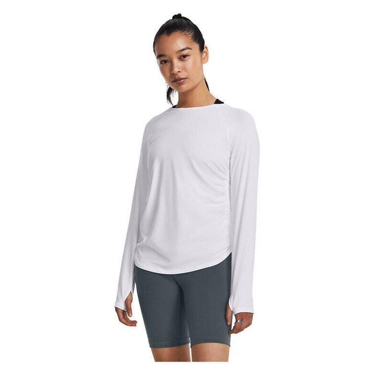 Under Armour Women's Motion Longline Cinch Shirt- Marine Od-Green-Small -$45