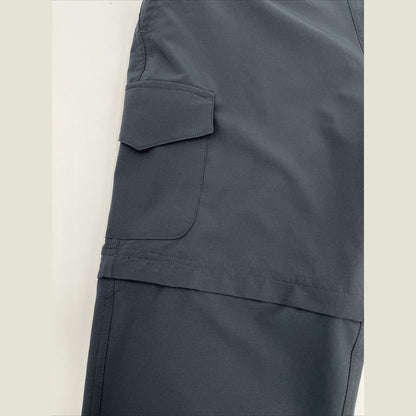 $85 Free Country Women's Get Out There Convertible Pants to Shorts-Black-Medium