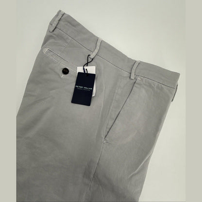 $198 PETER MILLAR Collection Men’s Concorde Garment Dyed Trouser-Grey-34W 36L