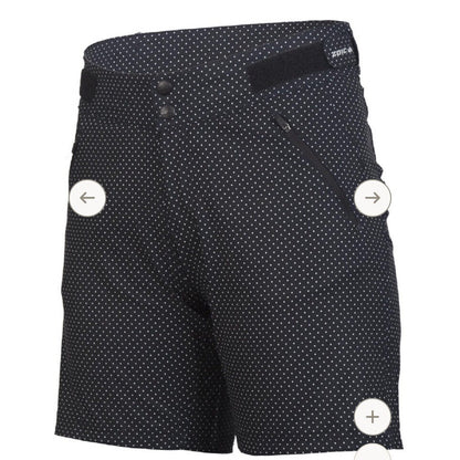 Zoic Women's Essential LIner Short Bike Padded-Black Polka Dot-Large-New Tag$110