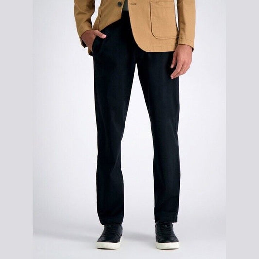 Haggar Men’s Life Khaki Straight Fit Chino Pants - Black- Size: 33W 30L- NEW