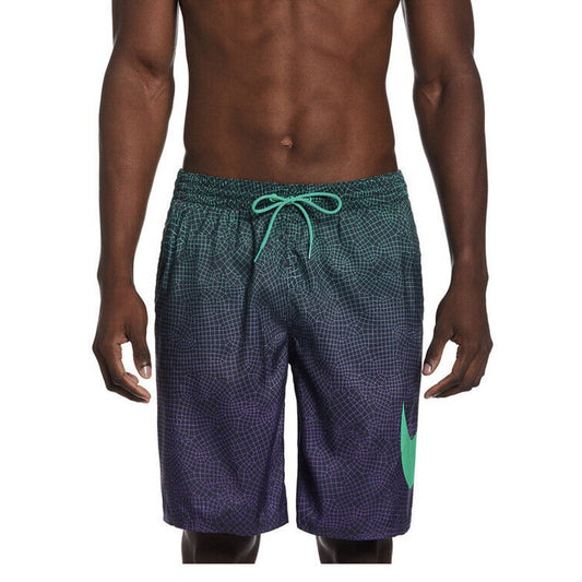 NIKE Men’s Shorts NESSD541-380 Swim Trunks  9”-Algae -Small-New Tags $64
