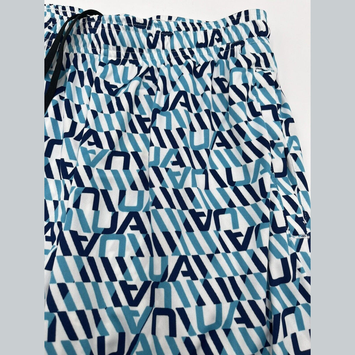 Under Armour Men’s Tech Printed Shorts - -White Blue-Small -NWT $35