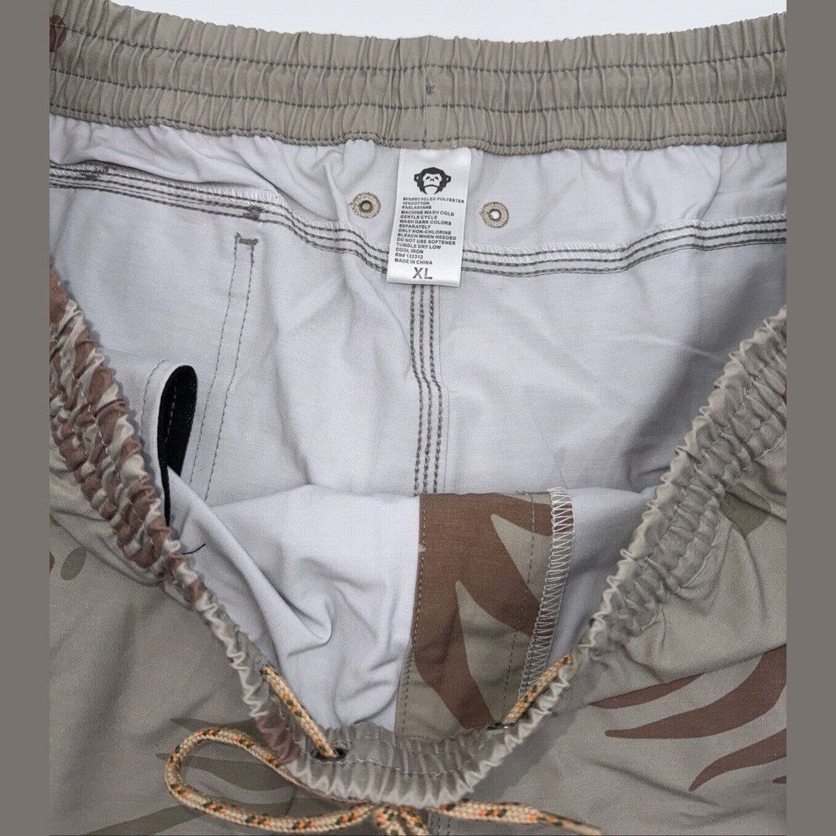 $59 Howler Bros Men’s Deep Set Boardshorts Swim Trunks- Forest Beige-XLarge- NEW
