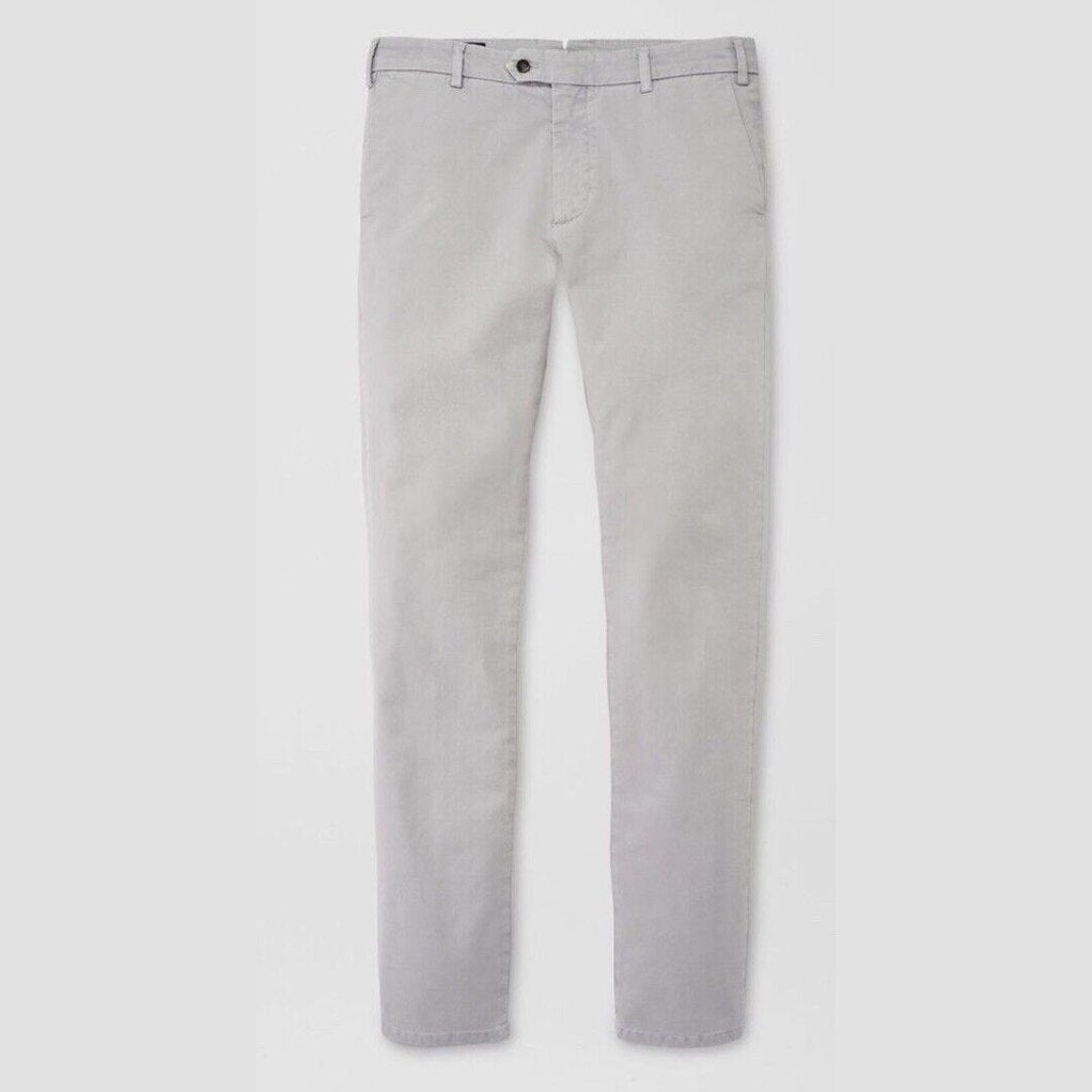 $198 PETER MILLAR Collection Men’s Concorde Garment Dyed Trouser-Grey-34W 36L
