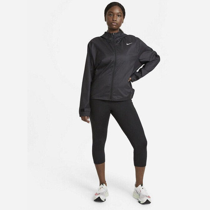 Nike Women’s Fast Crop Length Running Capri Leggings -Black (Charcoal) -Small