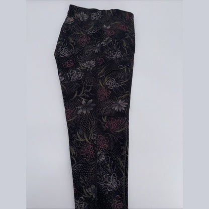 $75 Sherpa Adventure Women’s Nisha Tight Leggings-SW23015-Black Floral-Medium