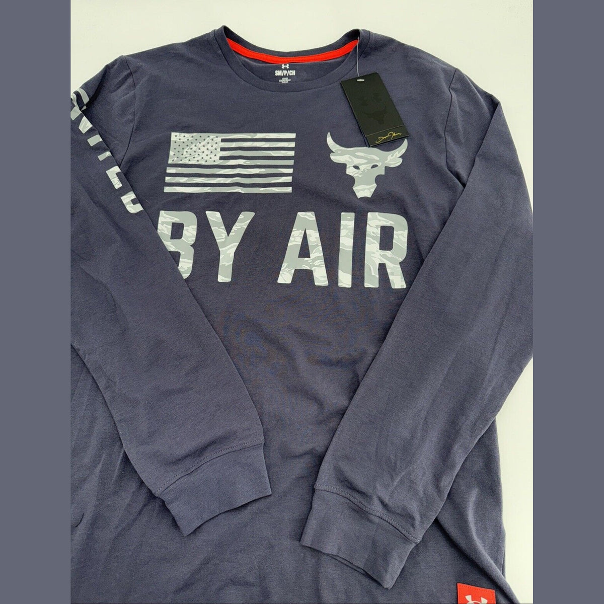 $60 Under Armour UA Men's Project Rock Veterans Day By Air Shirt-Size: Small-New