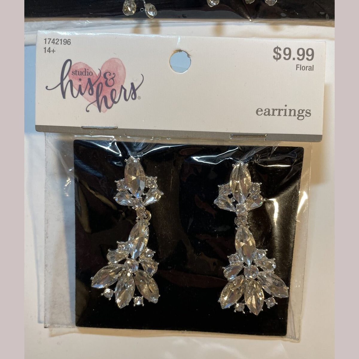 Combo Lot 3 PCs Studio His & Hers WEDDING Set: Hair Comb - Headpiece - Earrings