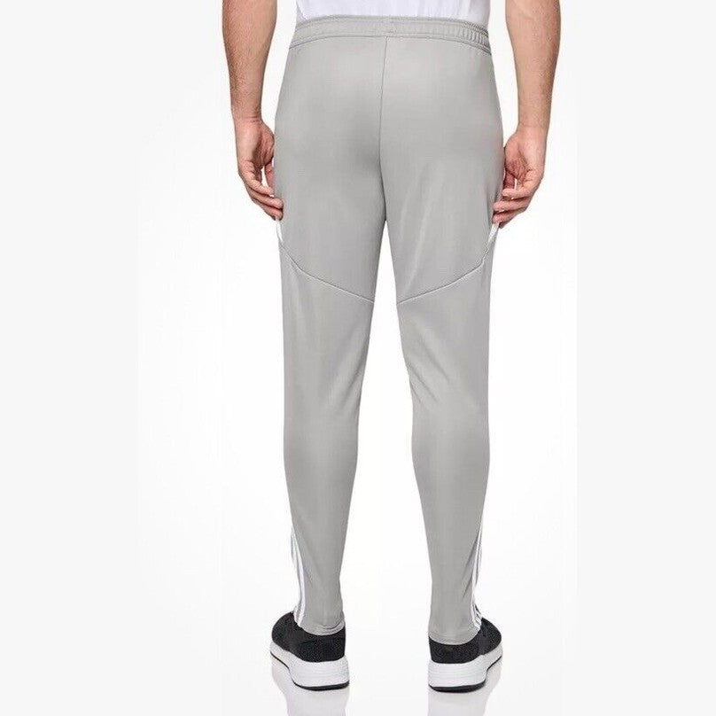 $50 Adidas Men's Tiro 24 Slim Training Pants- Grey On White-Large Tall (32L) New