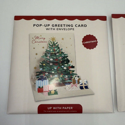 Up With Paper Lot Of 2 Holiday Pop-Up Christmas Cards- Combo - ($20) Great Deal!