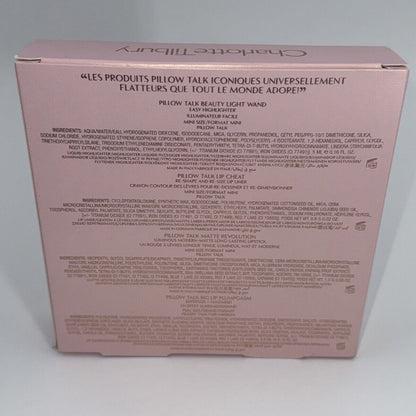 NEW Charlotte Tilbury Pillow Talk Iconic Lip & Cheek Secrets 4 Piece Holiday Set