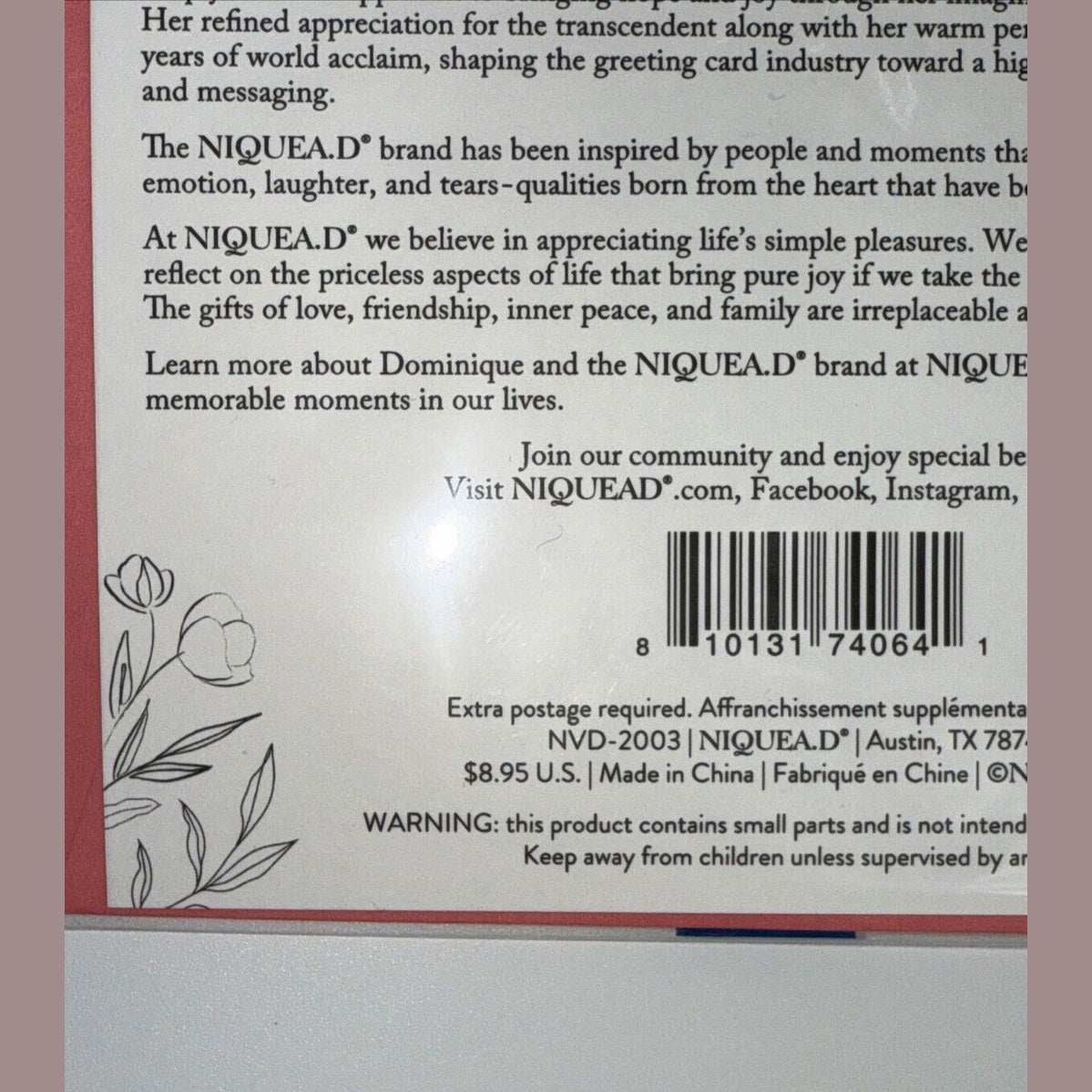 Lot Of 2 Niquea.D Dimensional Valentine's Day Greeting Cards- Upscaled Quality!