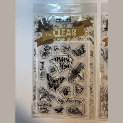 Lot Of 3 Hero Arts Poly Clear Photopolymer Stamps - Combo Lot