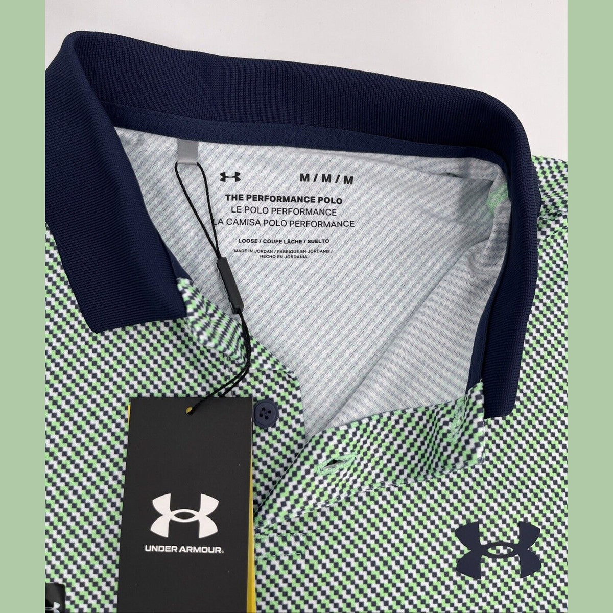 $60 Under Armour Men’s Matchplay Polo Golf Shirt 1377377- Green -Medium- New Tag
