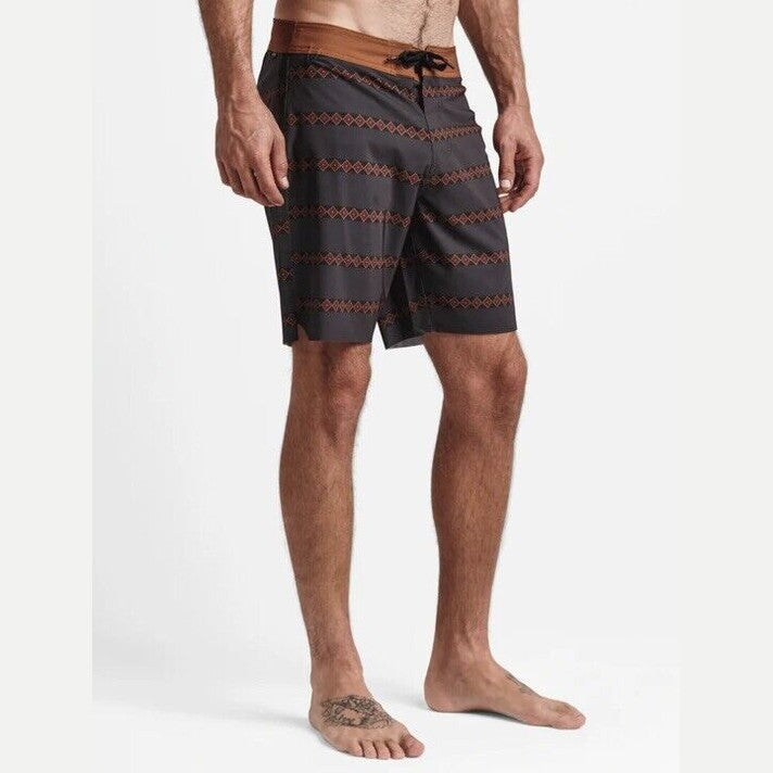 $89 Roark Men’s The Passage Primo Boardshorts Trunks Drawstring-Char Brown-36W