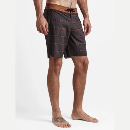 $89 Roark Men’s The Passage Primo Boardshorts Trunks Drawstring-Char Brown-36W