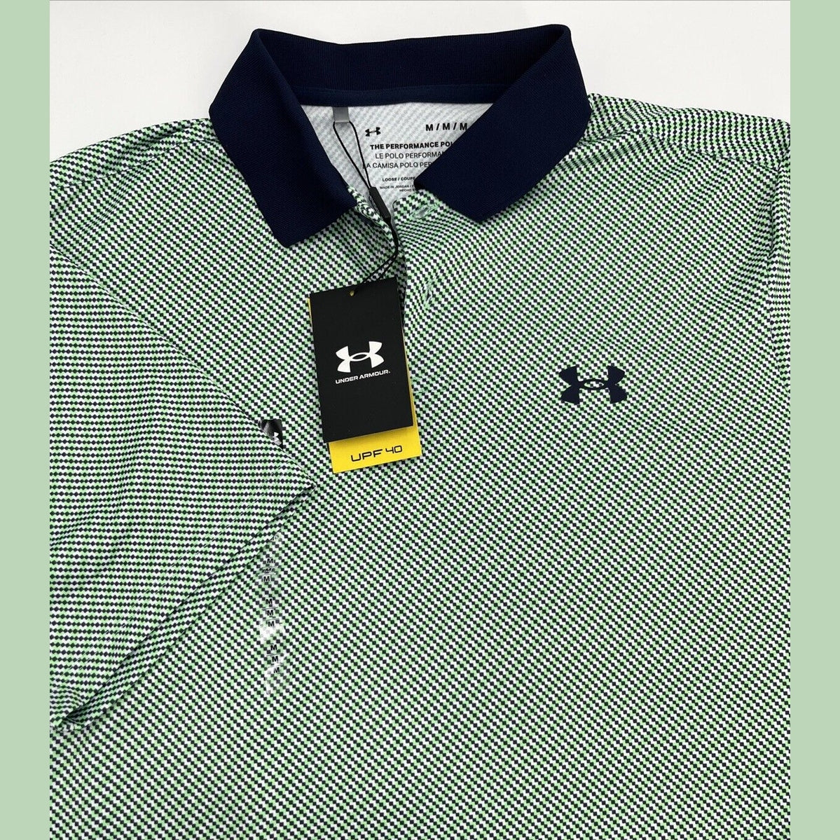 $60 Under Armour Men’s Matchplay Polo Golf Shirt 1377377- Green -Medium- New Tag