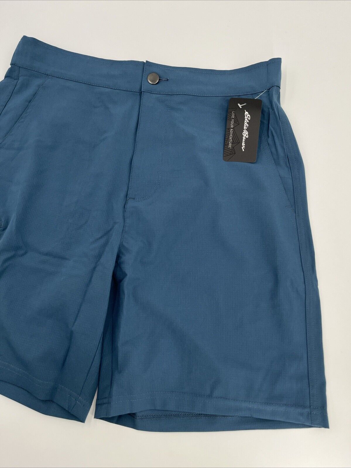 $55 Eddie Bauer Men’s Canyon Lightweight Shorts- Blue Fusion-Medium-New Tag