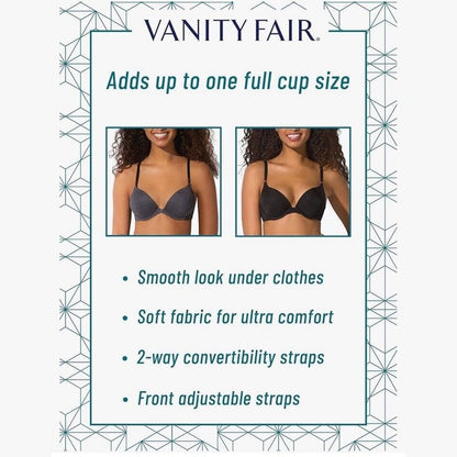 Vanity Fair Lingerie Extreme Ego Boost Add A Cup-Push-Up Bra - Endless Bliss-34C