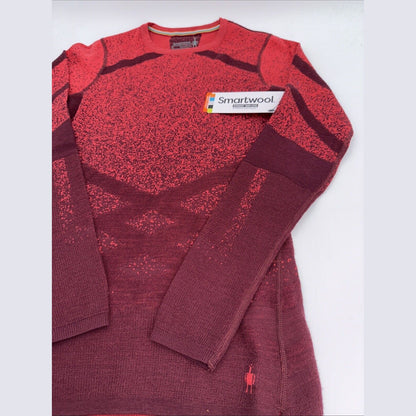 $130 Smartwool Women’s Intraknit Active Merino Base Layer Top-BlackCherry-XSmall