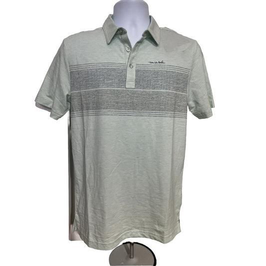 $95 Travis Mathew Men’s Polo Shirt Infinite Wishes - Heather Green -Small-New