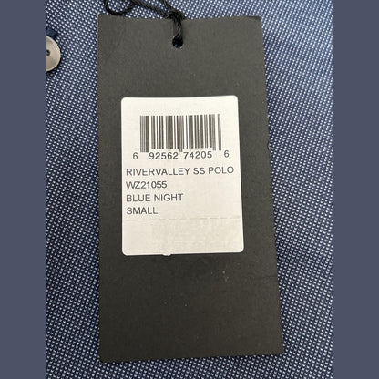 Westzeroone Men’s River Valley Polo S/S Shirt - Blue Night- Small- New Tags $69