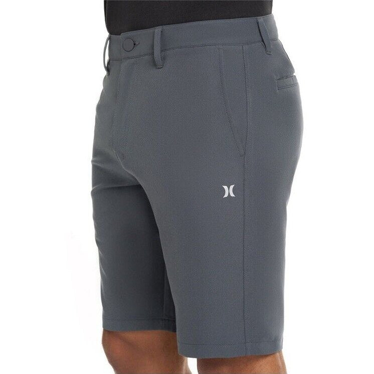 Hurley Men’s Hybrid Walk Shorts QuickDry 4way Stretch-Dark Gray-30W-NEW