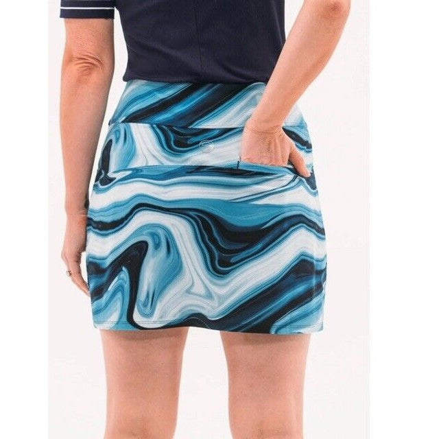 Foray Women’s Golf Tennis 15.5” Skort- Blue Marble - XLarge- NWT $160