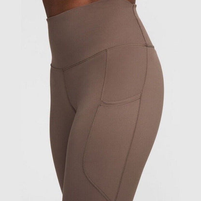 Nike One Women's Pocketed High Waisted 7/8 Ankle Leggings- Smoke Gray- XXLarge