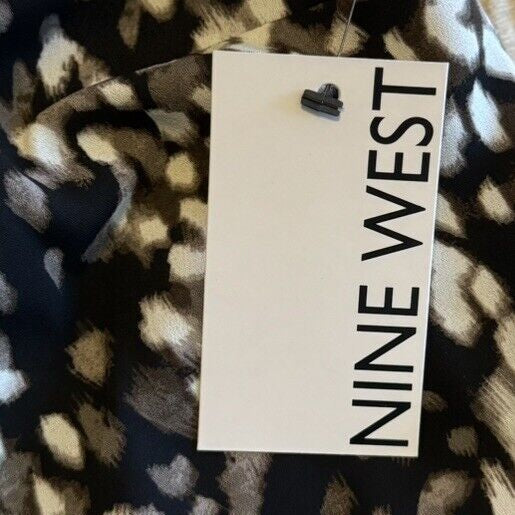 Nine West Women’s V Neck Tank -Black Shadow Cheetah  Size: Med -NWT Retail $22