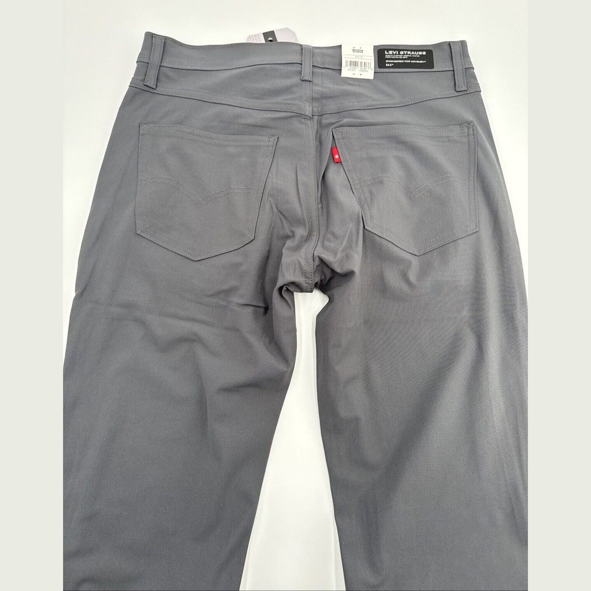 $70 Levi's Men's 511 Slim Tech Pants Stretch A92130010- Grey- 34W 34L - New Tag