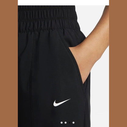 $70 Nike One Women's Woven High-Waisted Pants- FB5018- Black- Large - New
