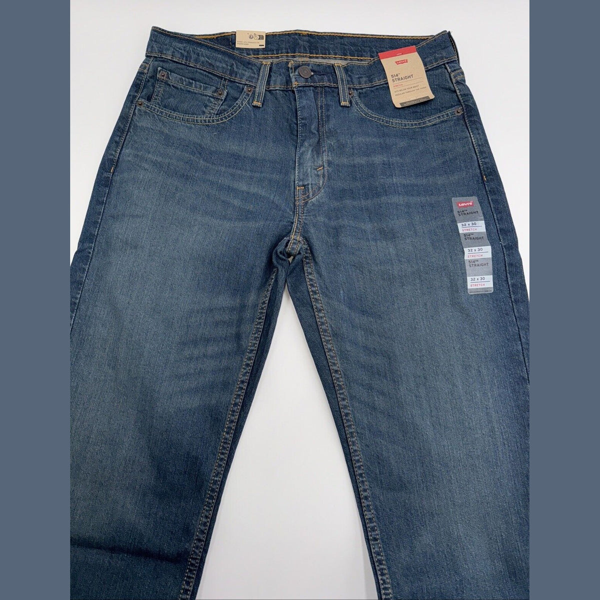 Levi's Men’s 514 Relaxed Fit Straight Jeans US - Midnight- 32W x 30L -New $69.50