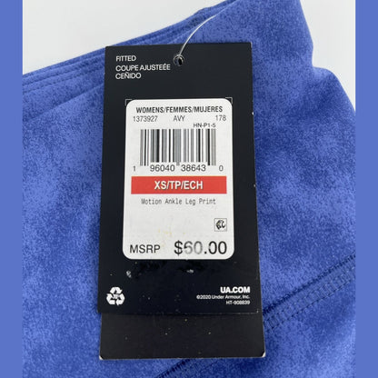 Under Armour Women’s Motion 7/8 Legging-Deep Periwinkle- XSmall - New Tag $60