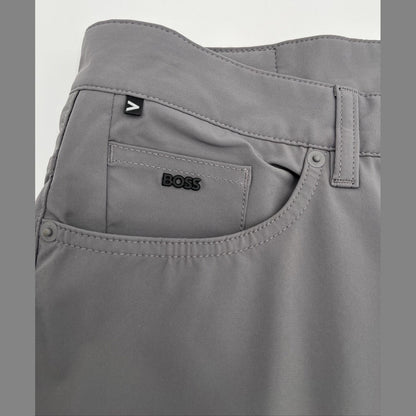 $178 Hugo Boss Delaware Slim Fit 5 Pocket Pants- Dark Grey-Size: 38W 32L-New Tag