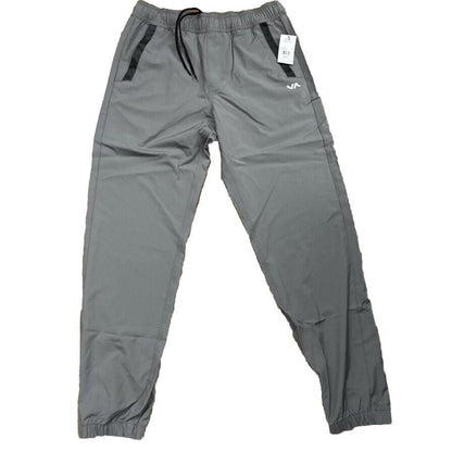 $80 RVCA Men’s Kevin EW Pants Jogger- Elastic Waist Stretch- Grey- Small -NEW