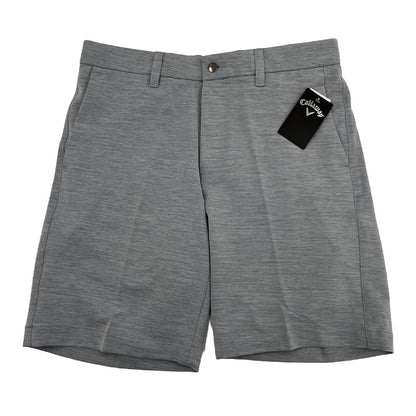 $78 Callaway Men’s Stretch Slub Melange Golf Shorts- Blue Mix-Size: 32W-Navy