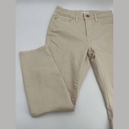 $40 LC Lauren Conrad High-Rise Skinny Ankle Stretch Pants Jean-Cream-Size 6(28W)